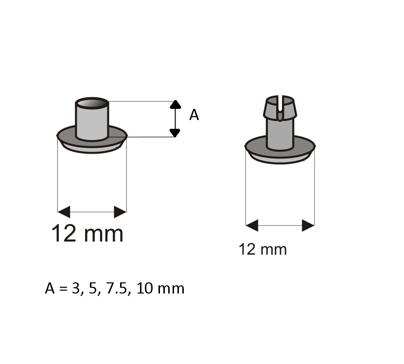 Plastic rivets NRV